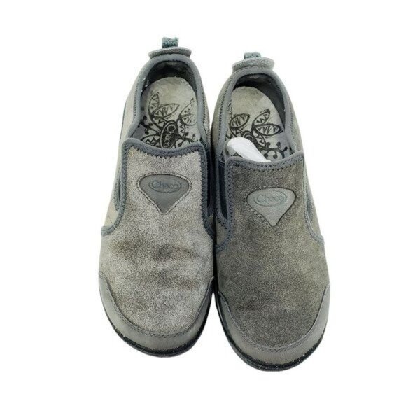 Chaco Womens Grandeur Kendry Gray Slip-On Shoes Size 7 Suede Upper Rugged READ - Picture 8 of 11